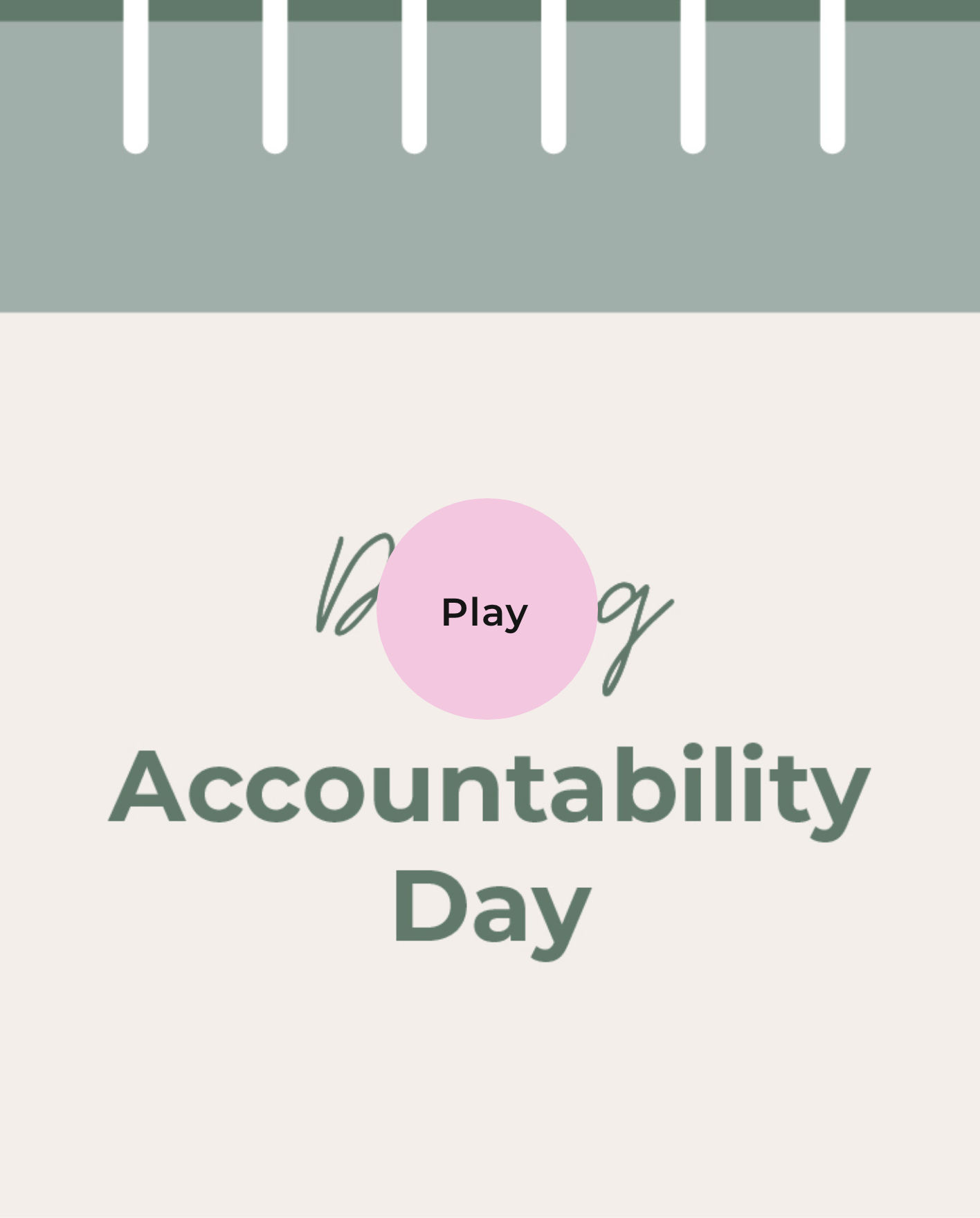 Dinsdag accountability day